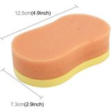 Auto Wax spons 8-Word vorm spons High-density wassende Sponge(Orange)