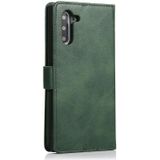 For Samsung Galaxy Note10 Calf Texture 2 in 1 Detachable Magnetic Back Cover Horizontal Flip Leather Case with Holder & Card Slots & Wallet & Photo Frame(Green)