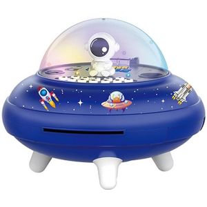 19 6 x 13 7 x 19 6 cm UFO vliegende schotel geldbank speelgoed kinderastronaut intelligente simulatie spaarpot (blauwe mannelijke astronaut)
