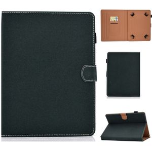 Voor 10 inch Solid Color Tablet PC Universal Magnetic Horizontal Flip Leather Case met Kaartsleuven & Houder (Groen)