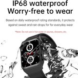 E530 1 91 inch IP68 waterdichte lederen band smartwatch ondersteunt ECG / niet-invasieve bloedsuikerspiegel