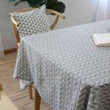 Literaire verse geometrische katoen linnen tafellaken grijze pijl rechthoekige koffietafel doek Bureau doek  grootte: 140x250cm