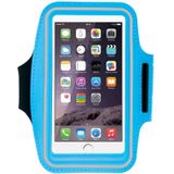 HAWEEL Sport Armband Case met oortelefoon gat & sleutel Pocket voor iPhone 6 Plus  Galaxy S6 / S5(Baby Blue)