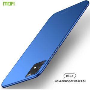 Voor Samsung Galaxy A91/S10Lite MOFI Frosted PC Ultra-thin Hard C(Blue)