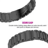 Roestvrijstalen polshorloge band voor Samsung Gear S3 22mm (zwart)