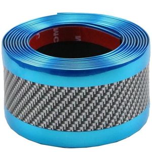 6 m auto bumper anti-botsing strip  kleur: tweekleurige blauwe 7cm