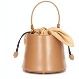 L9009 Bucket Bag Bow Knot Shoulder Messenger Lady Bag (Caramel Kleur)