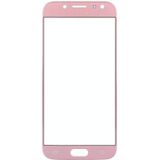 10 PCS front screen buiten glazen lens voor Samsung Galaxy J7 (2017) / J730 (rose goud)