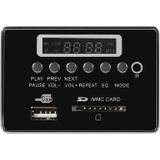 Auto 5V audio MP3 speler decoder Board FM radio SD-kaart USB AUX  met Bluetooth/afstandsbediening (zwart)