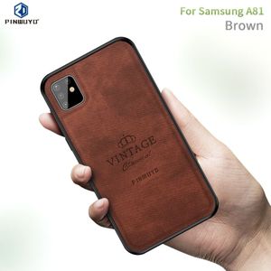 Voor Galaxy A81 / Note10 Lite PINWUYO Zun-serie PC + TPU + Skin Waterproof en Anti-fall All-inclusive Protective Shell(Brown)