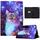 Voor Samsung Galaxy Tab S6 Lite Elektrische Gedrukte TPU-lederen Tablet Case (Star Cat)