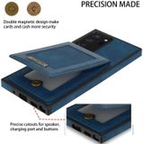 Voor Samsung Galaxy Note20 Ultra N.Bekus Verticale Flip Card Slot RFID Telefoon Case (Blauw)