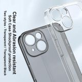 Voor iPhone 14 Plus imak UX-5-serie schokbestendig TPU-beschermend telefoonhoesje (transparant zwart)