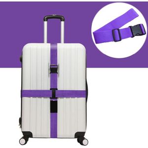 Cross Rainbow elastische telescopische tas bungee Bagage verpakking riem reizen bagage vaste riem (paars)
