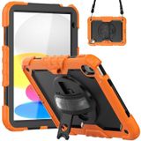 Voor iPad 10e Gen 10.9 2022 Siliconen + PC Full Body Protection Tablet Case (Oranje)