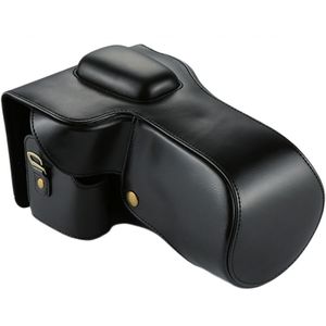Full Body PU lederen Case cameratas voor Nikon D7200 / D7100 / D7000 (18-200 / 18-140mm Lens) (zwart)
