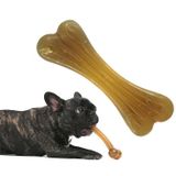Nylon PU Hond Molaire Stick Reiniging Hond Bijt Speelgoed  Specificatie: Groot Dubbel Bot