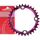 MOTSUV ronde smalle brede Chainring MTB fiets 104BCD tand plaat onderdelen schijf 36T (paars)