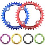 MOTSUV ronde smalle brede Chainring MTB fiets 104BCD tand plaat onderdelen schijf 36T (paars)
