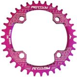 MOTSUV ronde smalle brede Chainring MTB fiets 104BCD tand plaat onderdelen schijf 36T (paars)