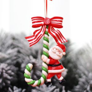 3 stks kerst vakantie ornament kerstcane snoep bar ornamenten (oude man)