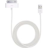 2m USB Double Sided Sync Data / Charging Cable  voor iPhone 4 & 4S / iPhone 3 g / 3G / iPad 3 / iPad 2 / iPad / iPod Touch(White)