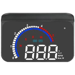 M13 Plus OBD2 + GPS-modus Auto Head-up Display HUD Overspeed / Snelheid / Water Temperatuur Alarm / Elimineer Foutcodes