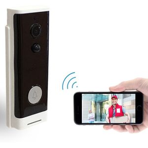 M200A WiFi intelligente ronde knop video deurbel  ondersteuning infrarood bewegingsdetectie & adaptieve snelheid & tweeweg intercom & Remote/PIR wakeup (wit)