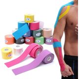 3 PCS Spier Tape Fysiotherapie Sport Tape Basketbal Knie Bandage  Maat: 5cm x 5m (Huidkleur)