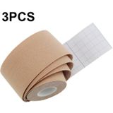 3 PCS Spier Tape Fysiotherapie Sport Tape Basketbal Knie Bandage  Maat: 5cm x 5m (Huidkleur)