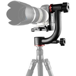 Yelangu A202 360 graden koolstofvezel horizontale Gimbal Tripod Head voor DV- en SLR-camera's