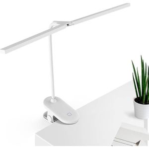 TD5 Double Lamp Hoofd USB Desktop Clip Tafellamp  Stijl: Oplaadbare versie