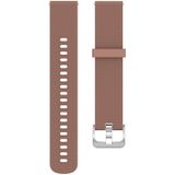 18mm Texture Siliconen Polsband Horloge Band voor Fossil Female Sport / Charter HR / Gen 4 Q Venture HR (Bruin)