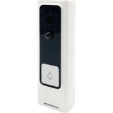M200B WiFi intelligente vierkante knop video deurbel  ondersteuning infrarood bewegingsdetectie & adaptieve snelheid & tweeweg intercom & Remote/PIR wakeup (wit)