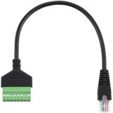 RJ45 Male Plug to 8 Pin Pluggable Terminals Solder-free USB Connector Solderless Connection Adapter Cable  Length: 30cm