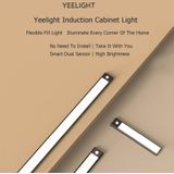 20cm originele Xiaomi YEELIGHT LED Smart Human Motion Sensor Light Bar oplaadbare garderobe kabinet gang wandlampen (zwart)