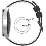 Voor Samsung Gear S3 Frontier 22 mm tweekleurige poreuze siliconen horlogeband (olijfgroen + zwart)