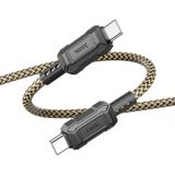 hoco X94 Leader 60W USB-C / Type-C naar USB-C / Type-C oplaadgegevenstabel  lengte: 1m