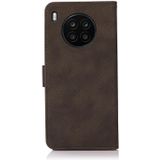 For Honor 50 Lite / Huawei nova 8i KHAZNEH Matte Texture Leather Phone Case(Brown)