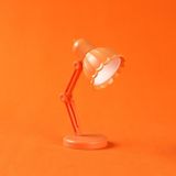 Bloemvorm LED Mini Magnetische Tafellamp Opvouwbaar Nachtkastje Nachtlampje (09A Oranje)