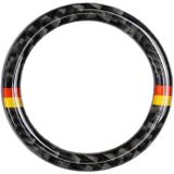 Auto carbon fiber Duitse kleur met n klik start ring decoratieve sticker voor Mercedes-benz links en rechts rijden universeel