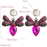 2 paren Boho Butterfly overdreven oorbellen (Rose Red)