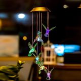 Creatieve elektronica Solar LED Hummingbird wind klokkenspel licht zeven kleuren