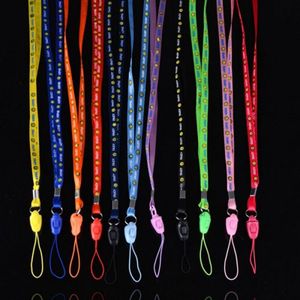 100 PCS glimlachend gezicht Lanyards voor ID kaart werken kaart badge