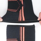 Een paar sport elleboog pads ademende druk arm bewakers basketbal tennis badminton elleboogbeschermers  grootte: XL (zwart roze)