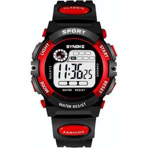 SYNOKE 99269 Kinderen Sport Waterdicht Digitaal Horloge  Kleur: Groot (Rood)