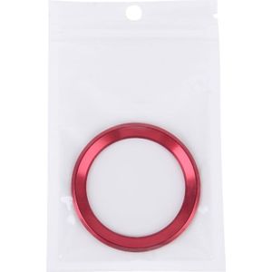 Aluminiumlegering stuurwiel decoratie Ring Cover Sticker voor BMW(Red)