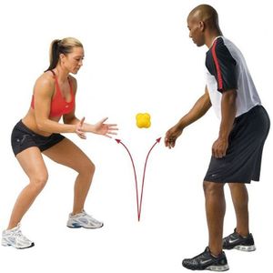 Zeshoekige reactie bal snelheid en behendigheid opleiding Ball  opleiding Hand en Coordination(Yellow) van het oog