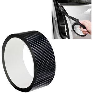 Universal Car Carbon Fiber Deur Anti-collision Strip Protection Guards Trims Stickers Tape  Grootte: 3cm x 3m