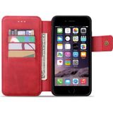 Koeienhuid textuur magnetische absorptie afneembare horizontale Flip lederen case voor iPhone 8 & 7  met houder & kaartsleuven & portemonnee (rood)